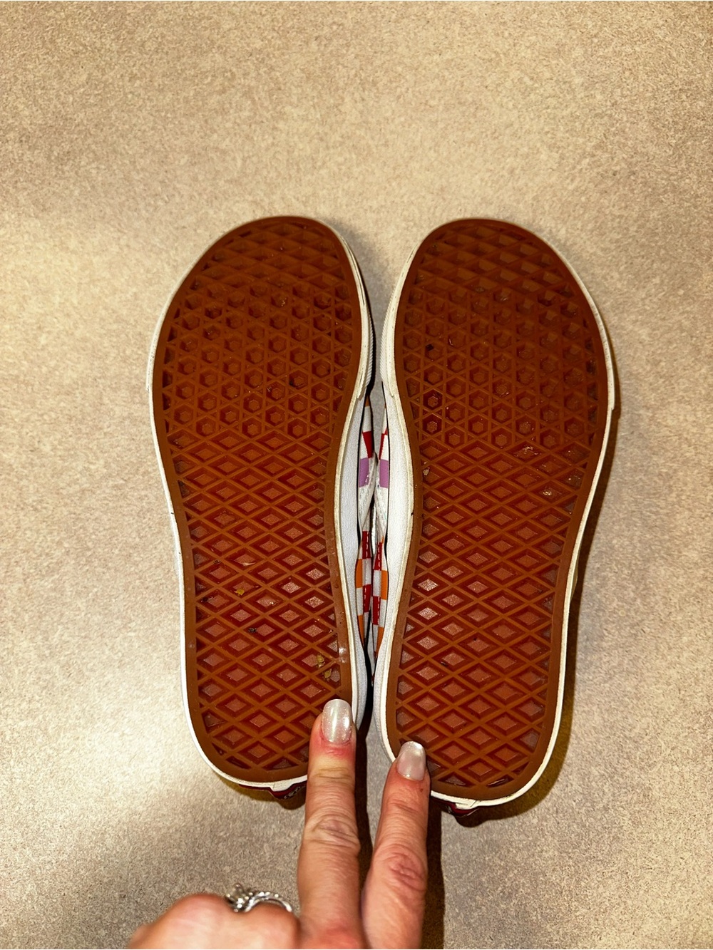 Vans Checkerboard Slip-On Sneakers in Rainbow 🌈 90’s - Picture 6 of 8